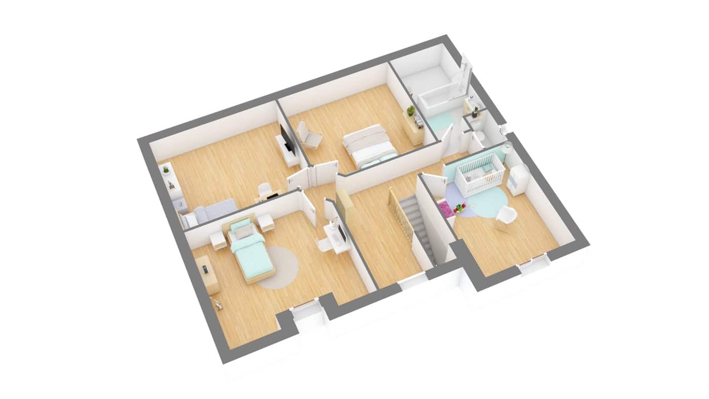 Maisons Cleroises_Haylliere-g1-axo_etage